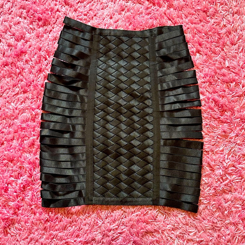 House of CB Black Mini Skirt